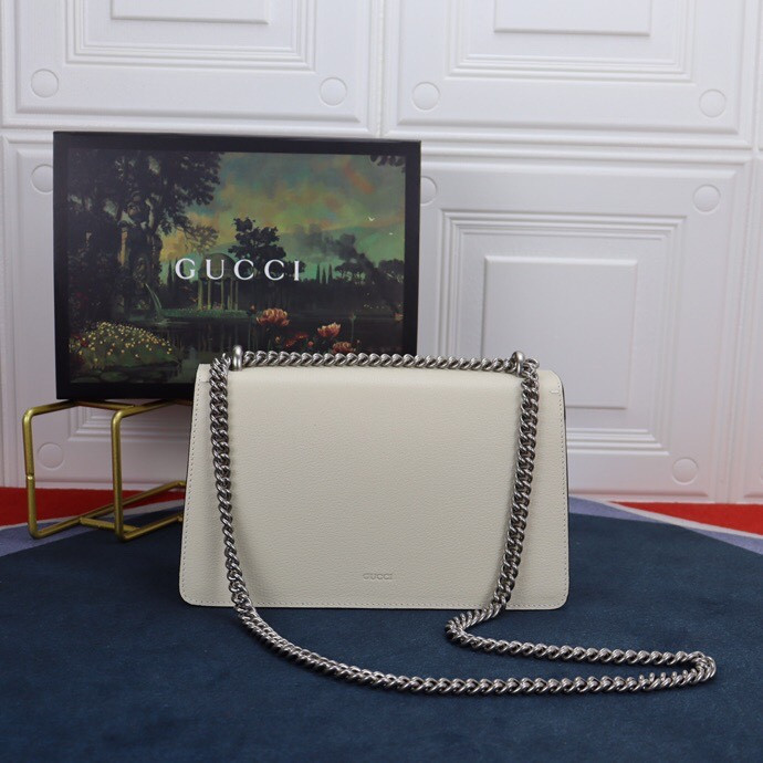 G*u*i dionysus small shoulder bag white 28x18x9cm