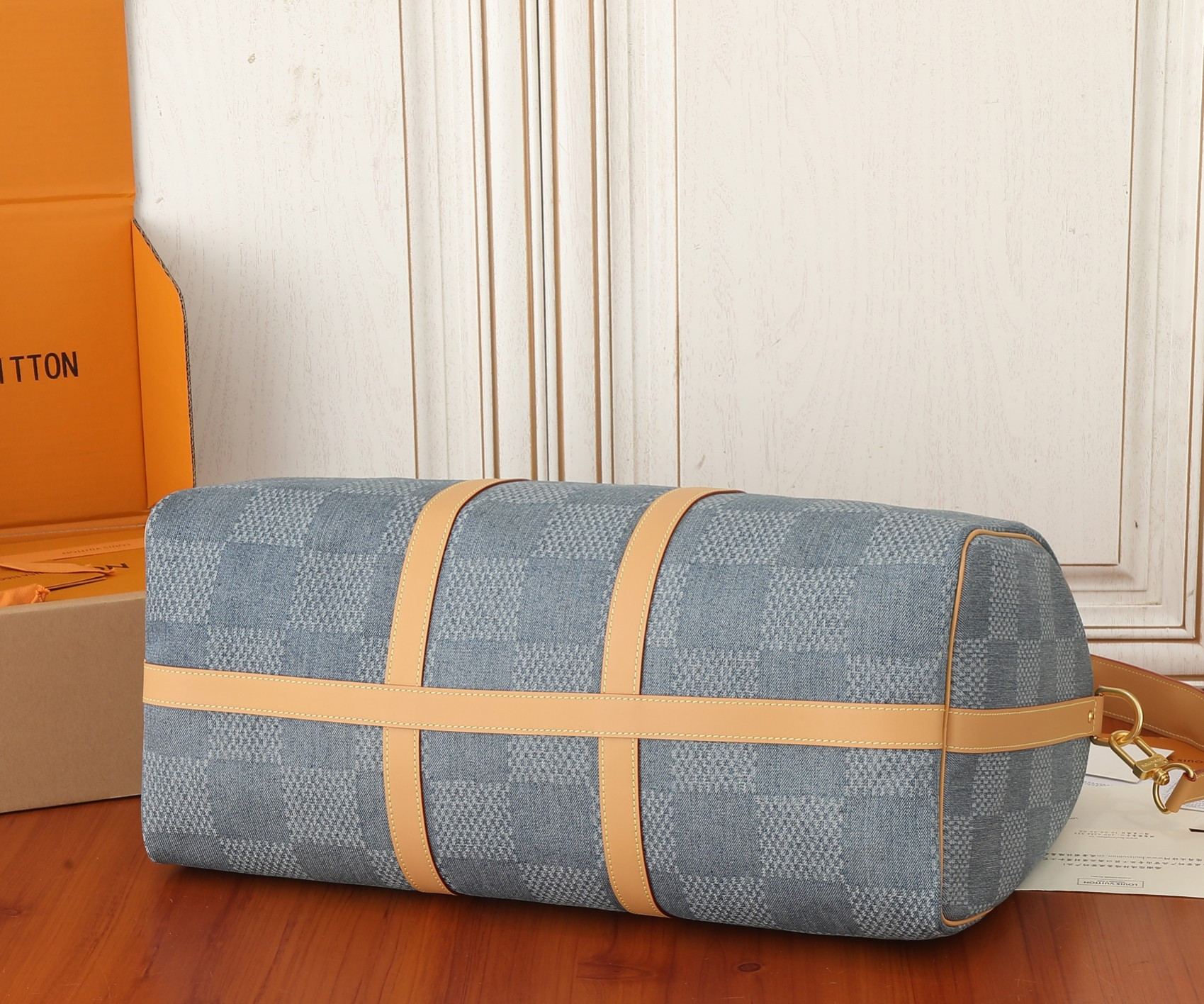 LV Keepall Bandoulière 50 N40739 19.7 x 11.4 x 9.1 inches