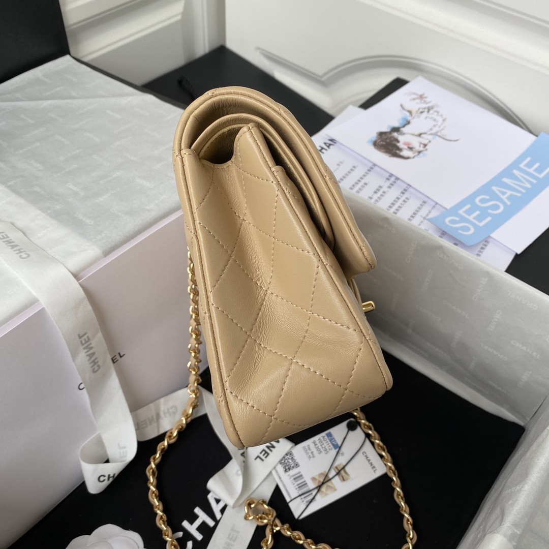 Ch*el classic flap bag 15.5×25.5×6.5cm