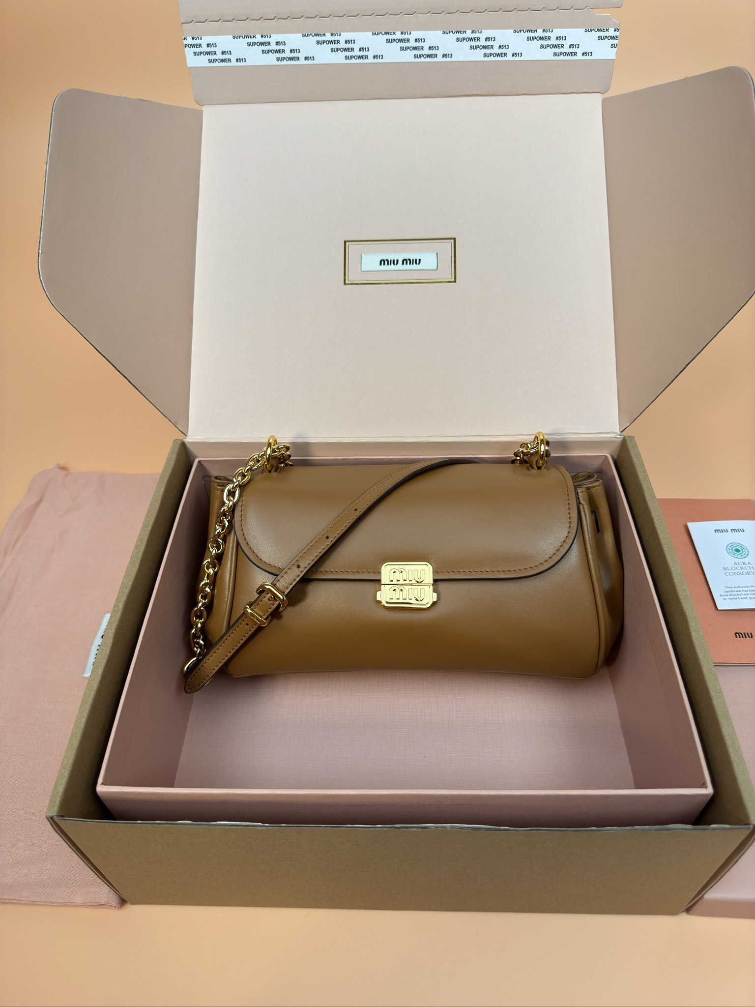Miu Miu Leather shoulder bag  13.5x24x9cm