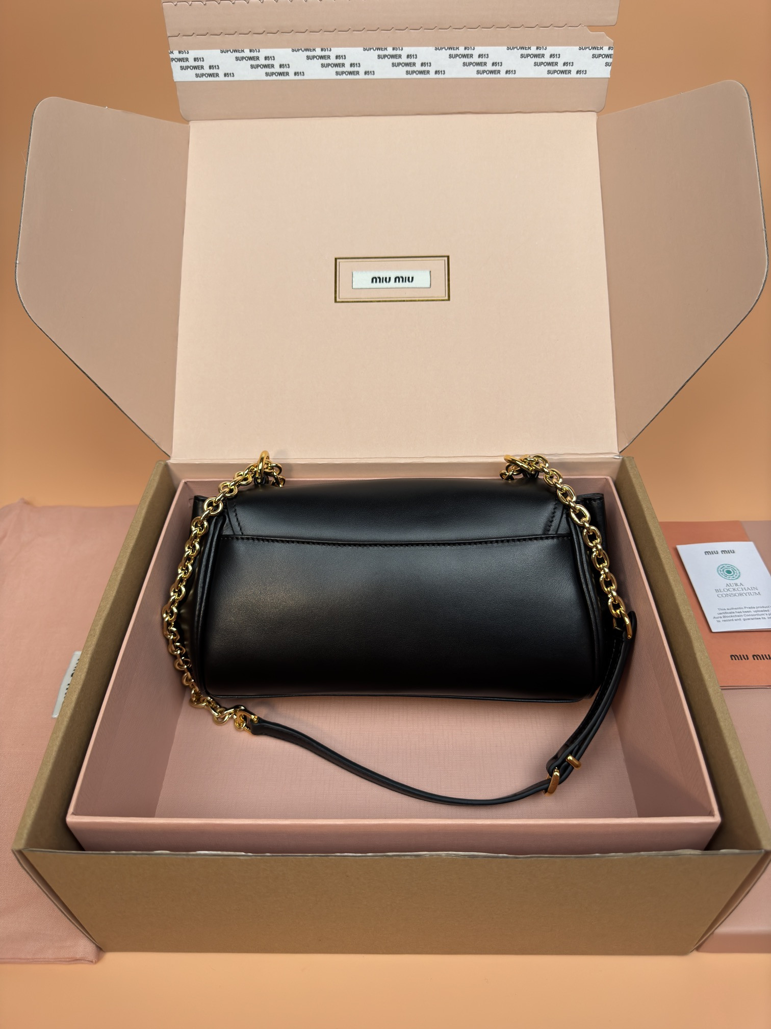 Miu Miu Leather shoulder bag 13.5x24x9cm