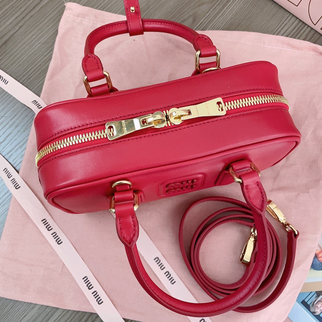 Miu Miu Arcadie leather bag 10.5x22x7.5cm