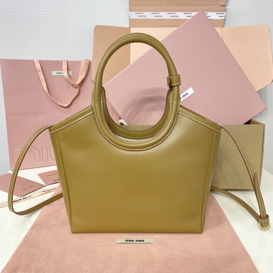 Miu Miu IVY leather bag 23.5x22x12cm