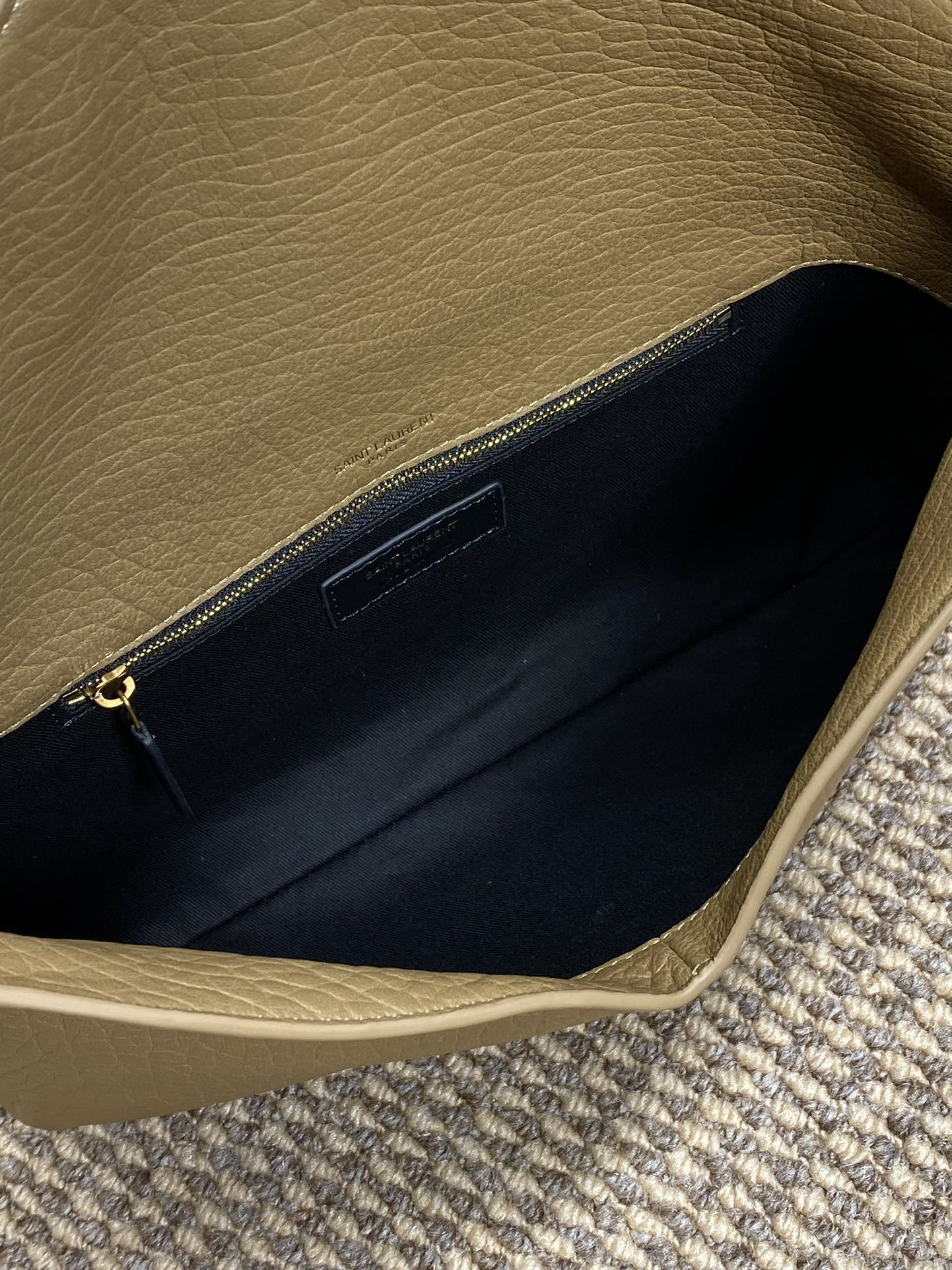 Y*L cassandre large envelope pouch in lambskin 29.5x18x4.5cm