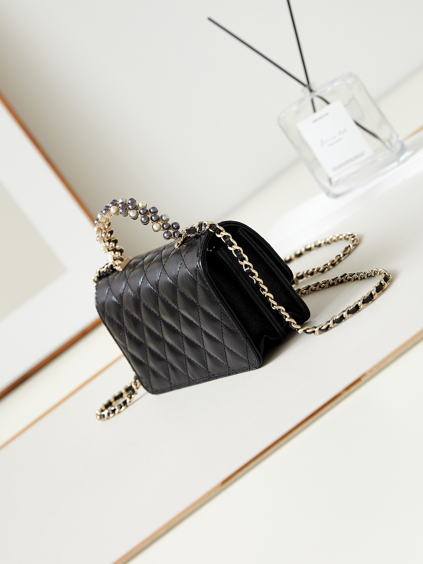Ch*el 24p woc classic wallet on chain 11x18.5x6cm