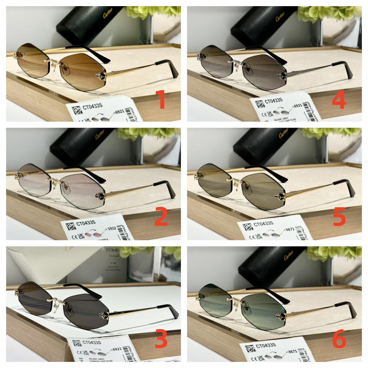 Ca*t*er glasses ct0433s 55-22-140