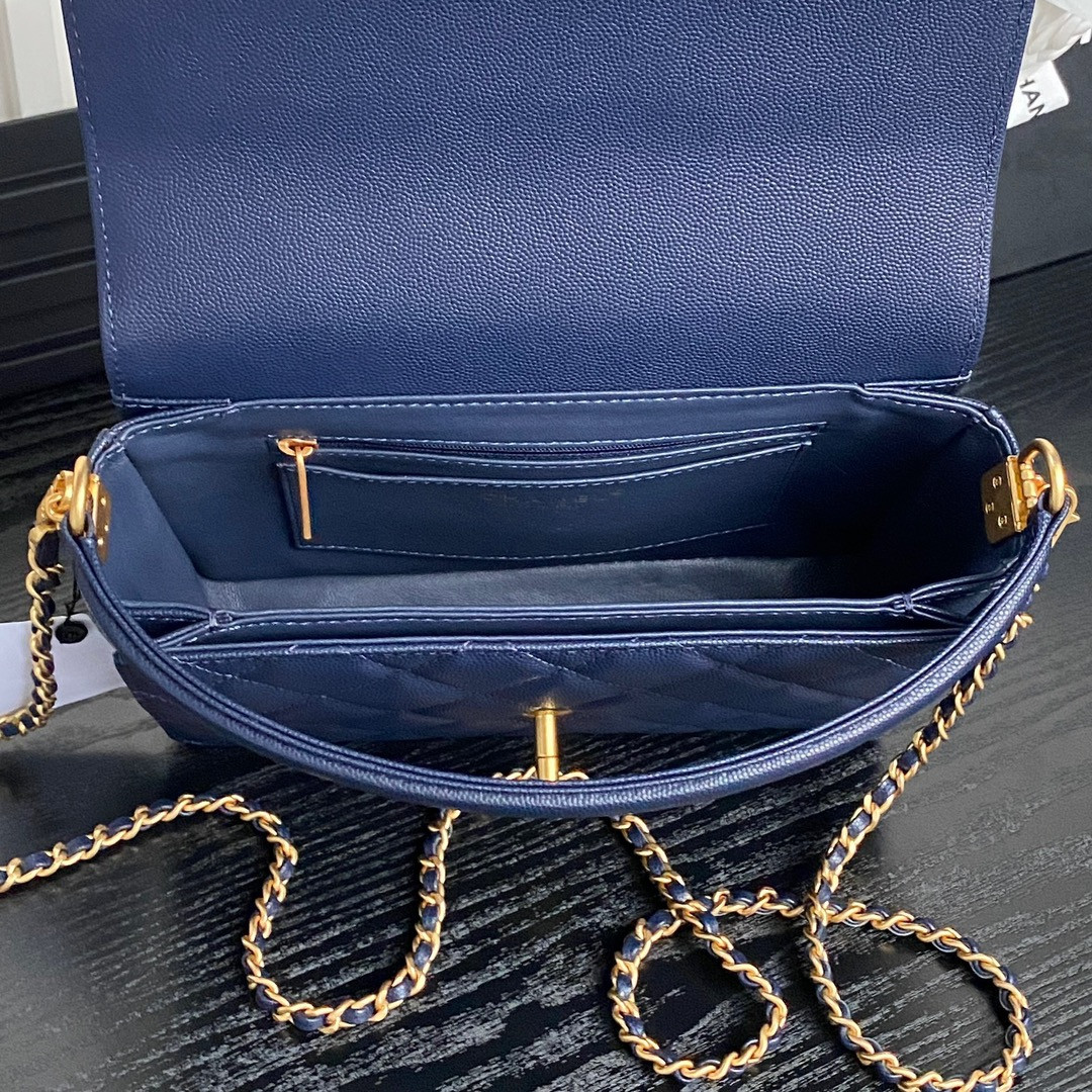 Ch*el classic flap bag 16×22×5cm as5166