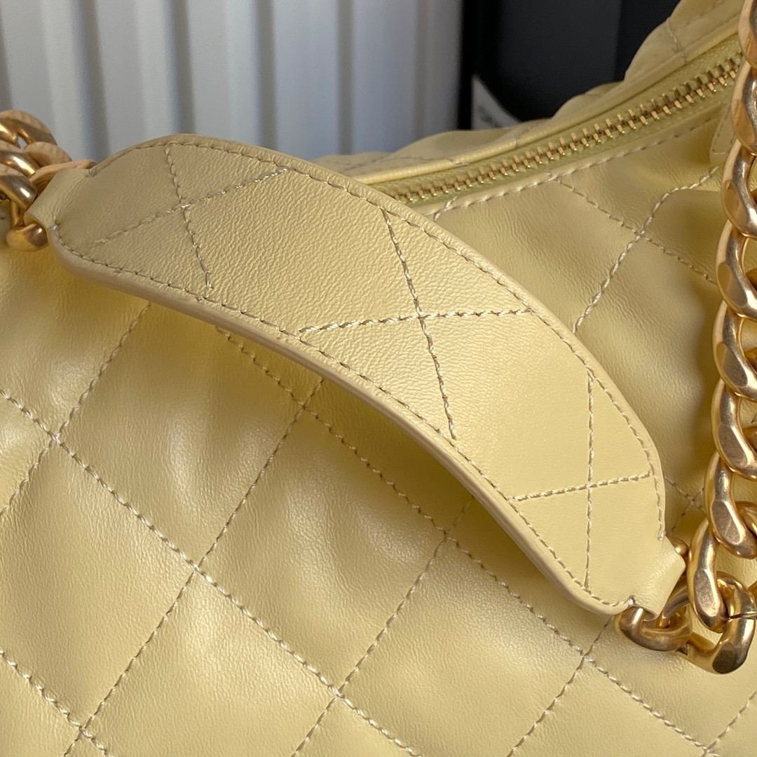 Ch*el 25c maxi hobo bag 27×35×18cm
