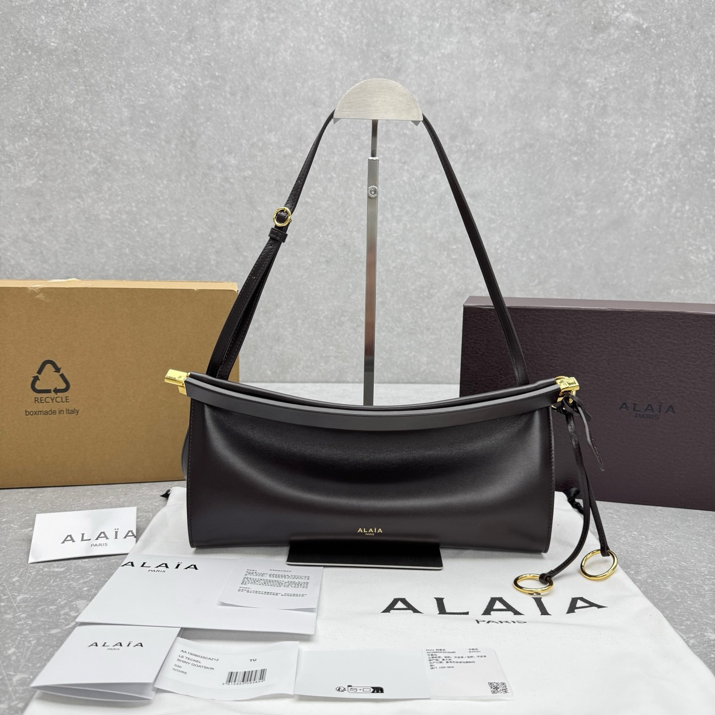 ALAÏA LE CLICK EAST WEST MEDIUM BAG 30x14x9cm