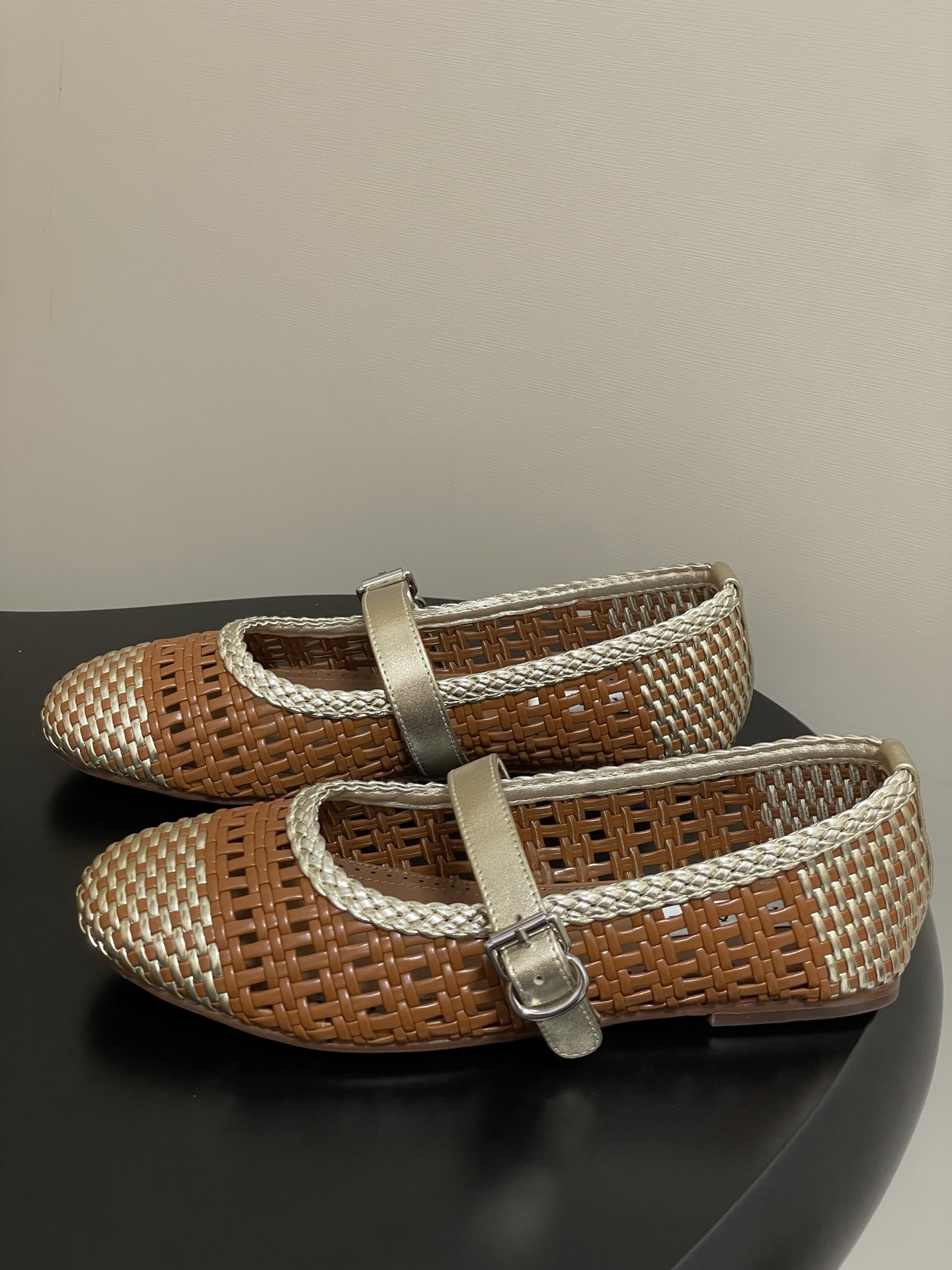 UA Alaïa Hollow Woven Mary Jane Flats(Customized Size 7-10 days production time)