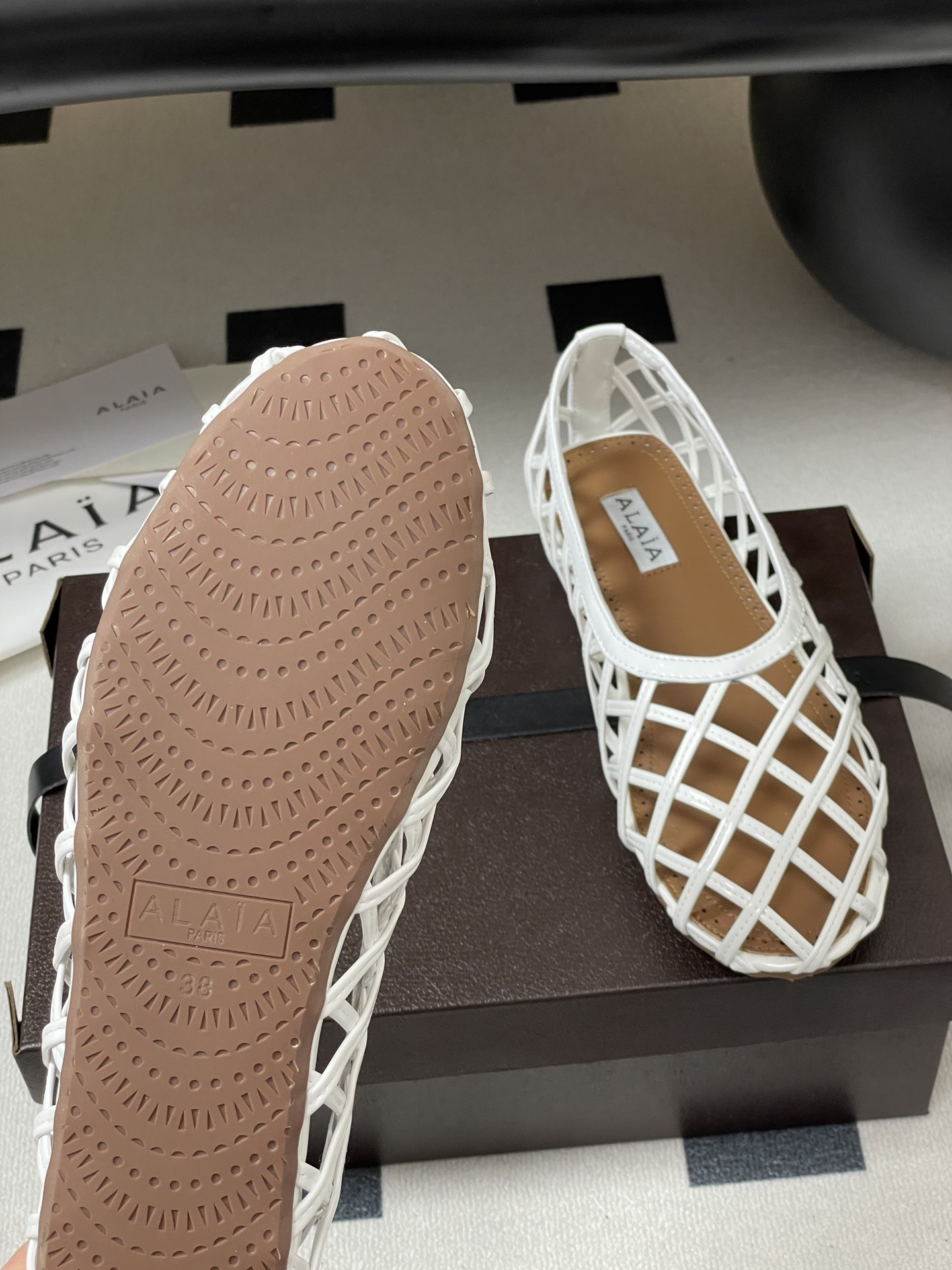 UA Alaïa CAGE BALLET FLATS(Customized Size 7-10 days production time)