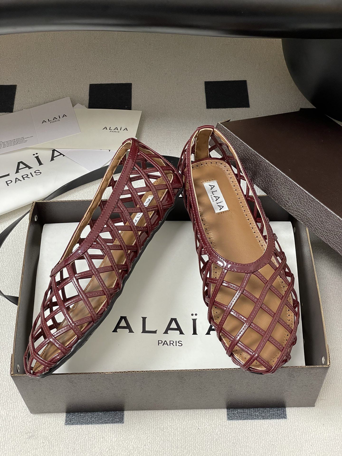 UA Alaïa CAGE BALLET FLATS(Customized Size 7-10 days production time)