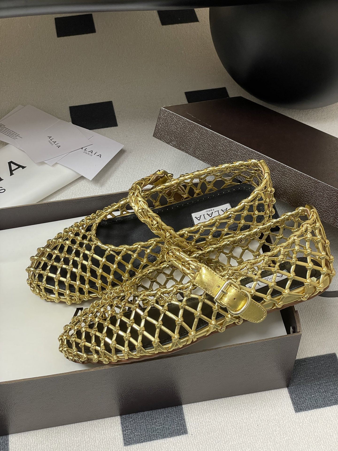 UA Alaïa BRAIDED BALLET FLATS(Customized Size 7-10 days production time)