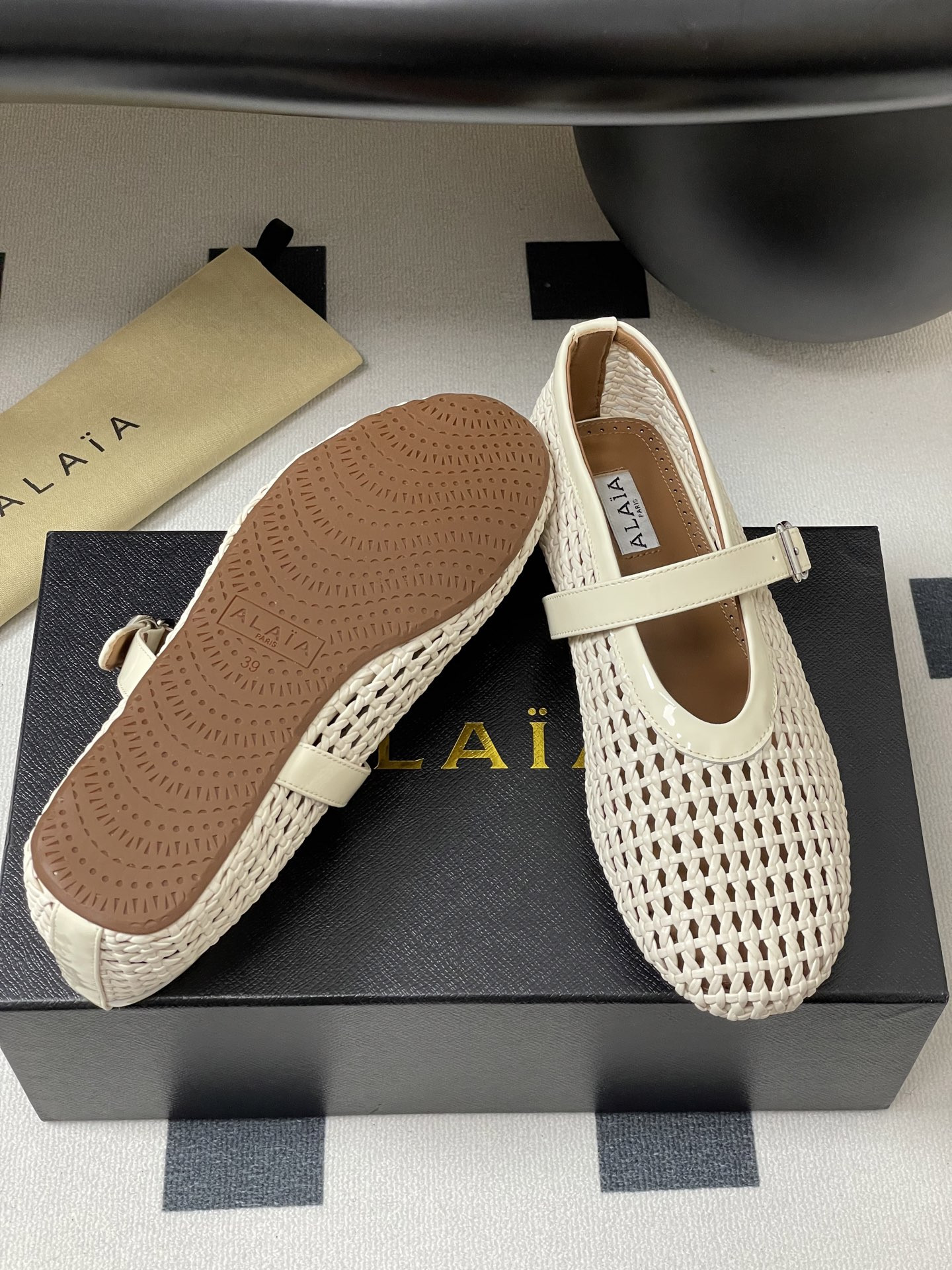UA Alaïa BRAIDED BALLET FLATS(Customized Size 7-10 days production time)