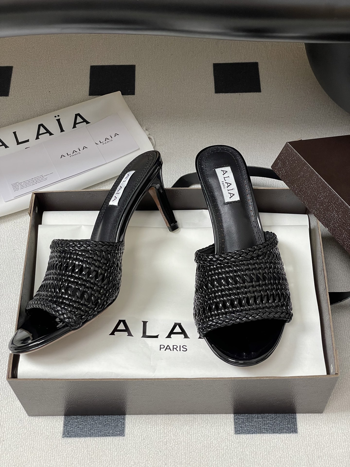 UA Alaia Heeled slippers 7cm Heel(Customized Size 7-10 days production time)