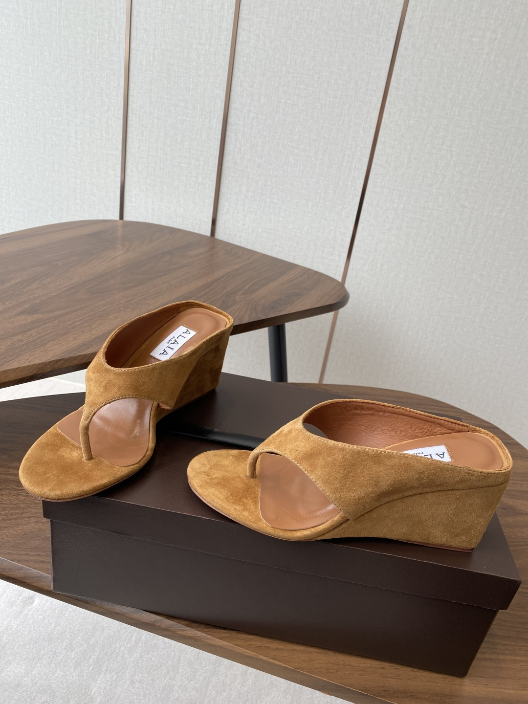 UA Alaia Wedge Cube Satin Sandal(Customized Size 7-10 days production time)