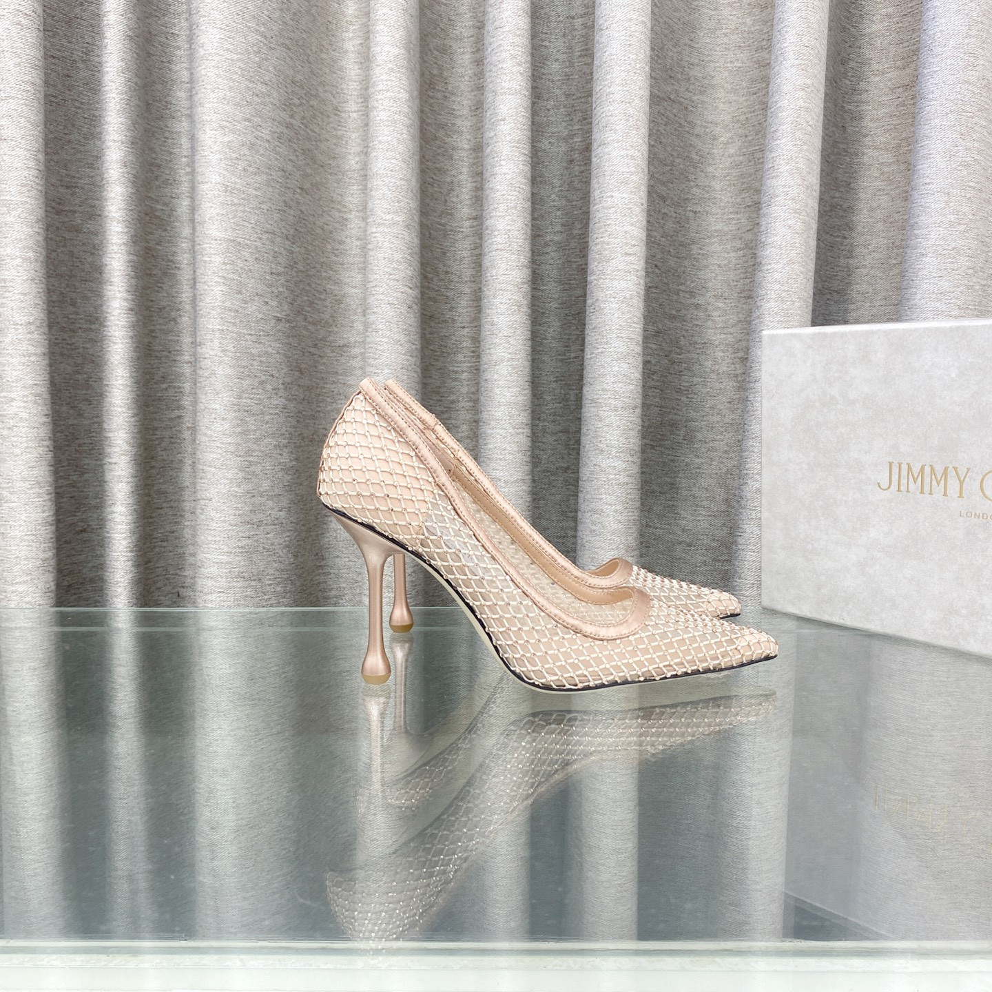 ua Ji*y Ch* ixia mesh pumps 8.5cm